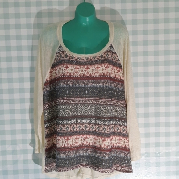 Eyeshadow 2x long sleeve casual tee - Picture 1 of 2